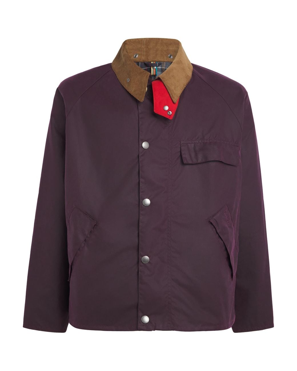 Barbour X Paul Smith Transport Waxed Jacket in Purple for Men | Lyst