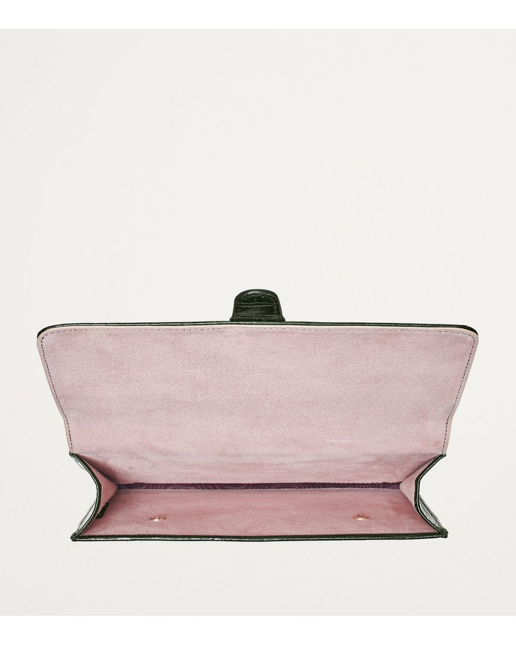 Aspinal Green Leather Travel Wallet for men