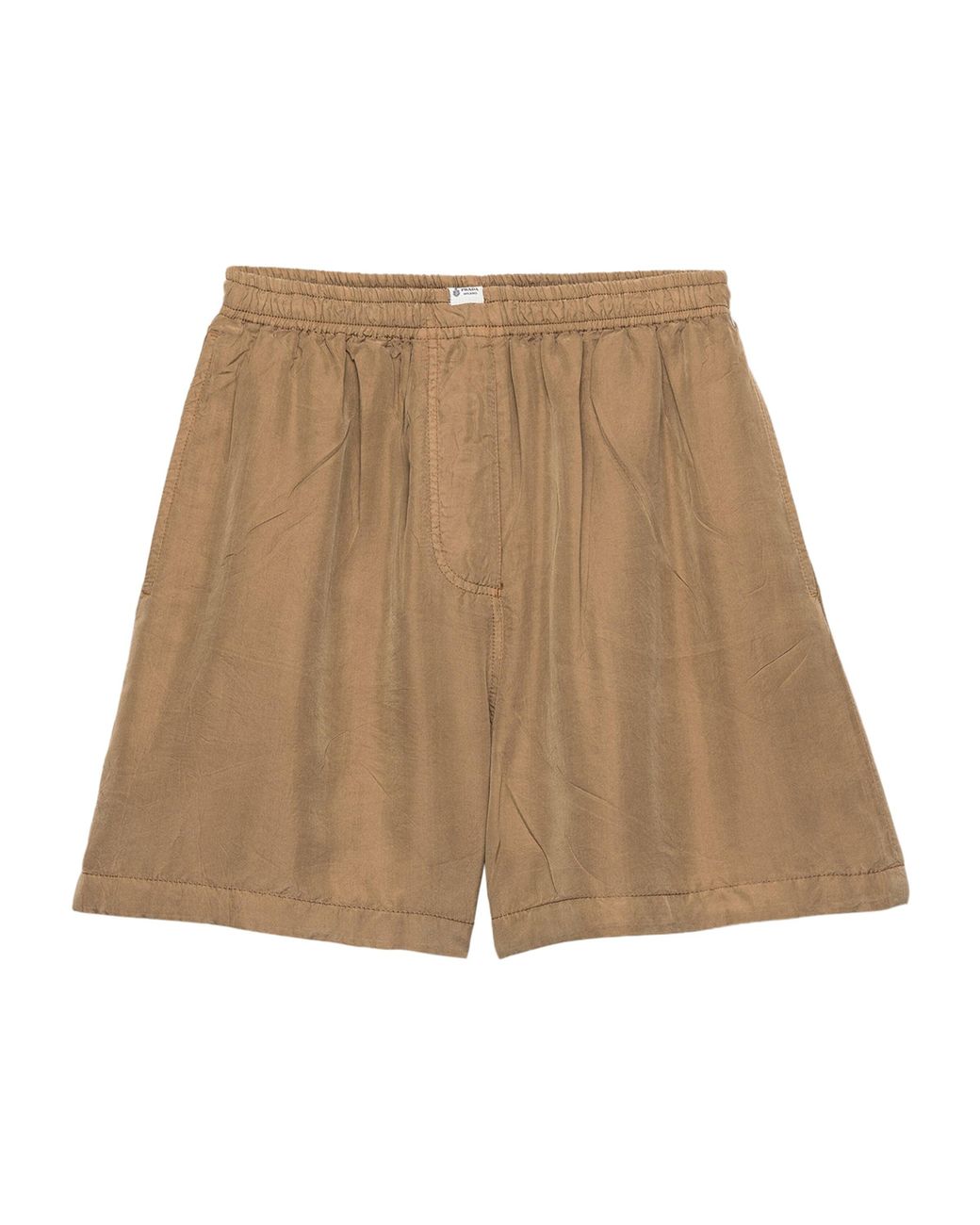 Prada Natural Garment-Dyed Shorts