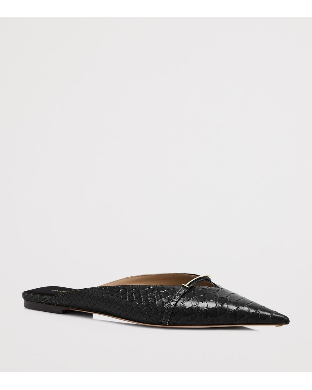 Tom Ford Black Python-Embossed Leather Julianne Mules