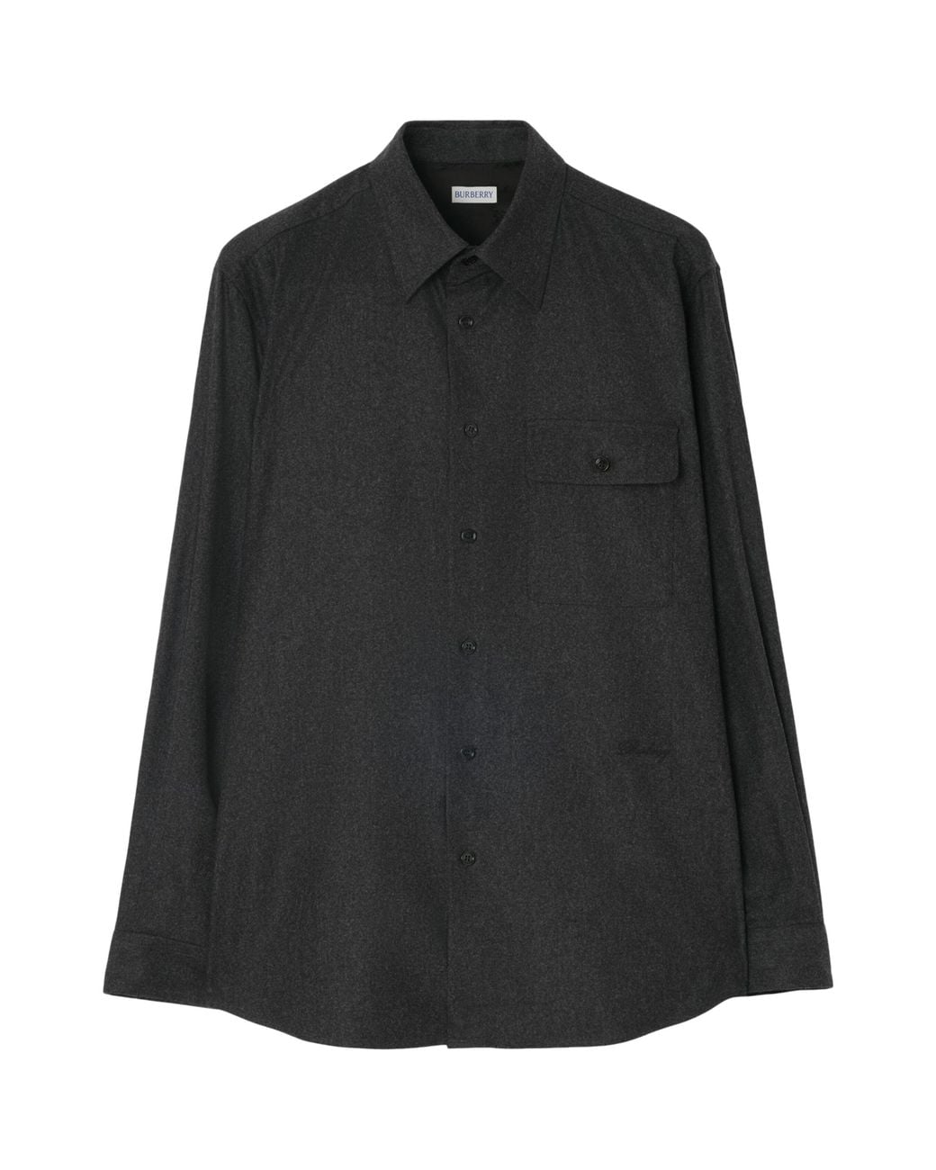 Burberry Black Wool-Cashmere Overshirt for men