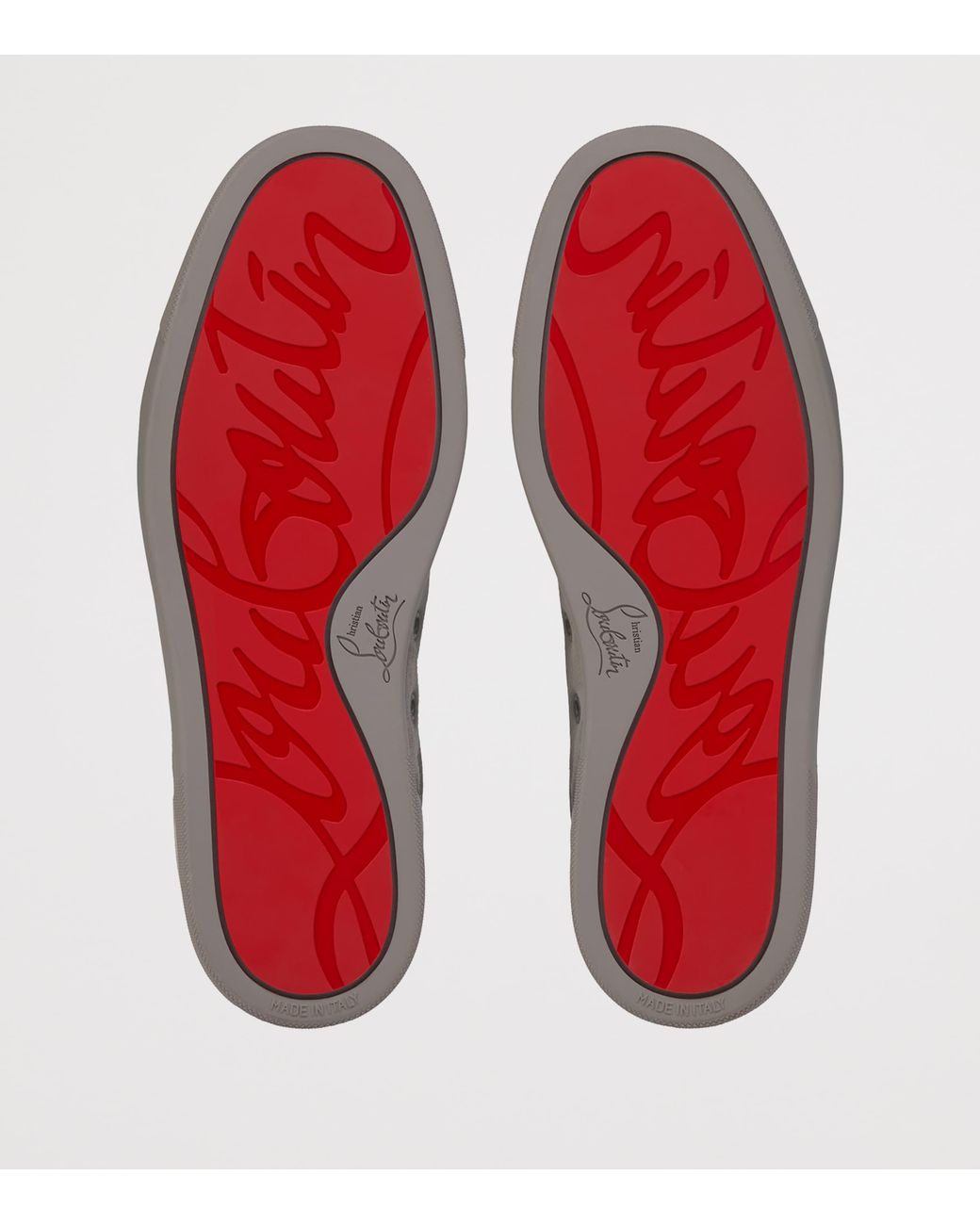 Christian Louboutin Gray Louis Jr Canopy Suede Trainers for men