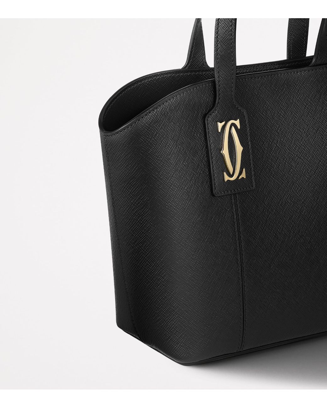 Cartier Black Mini Leather C De Tote Bag