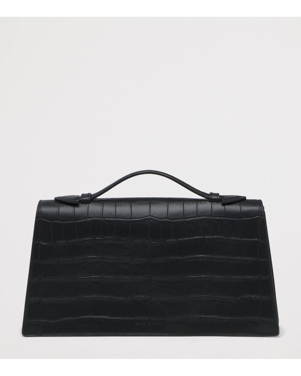 McQueen Black Leather Skull Top-Handle Bag
