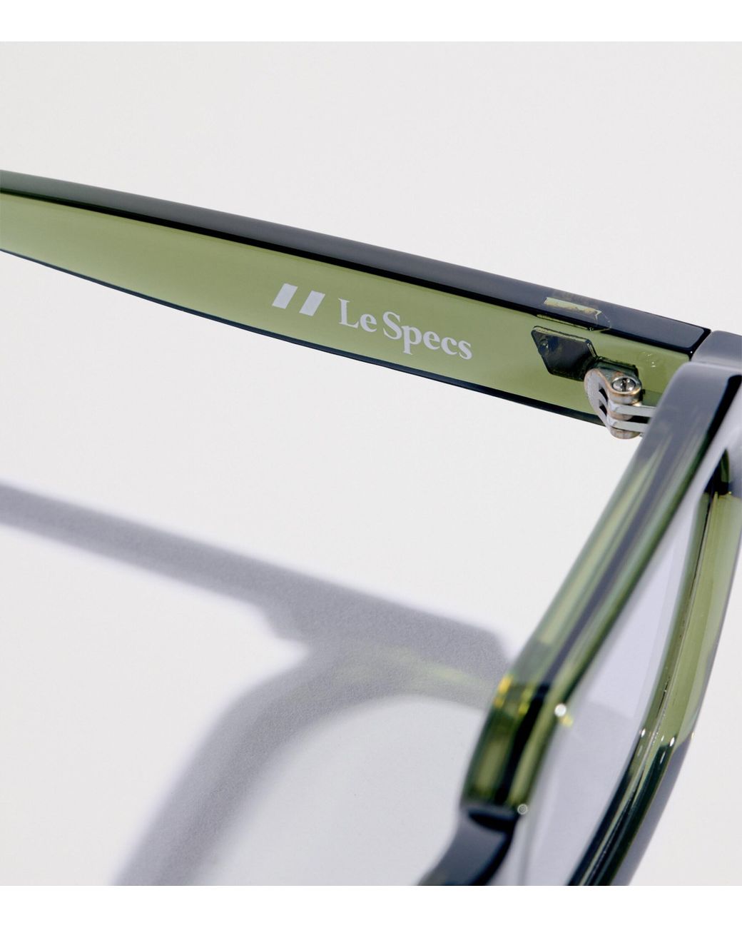 Le Specs Green Tension Rectangle Sunglasses