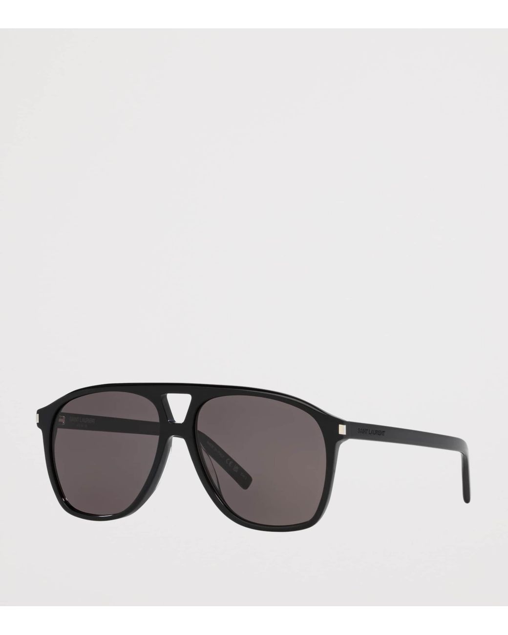 Saint Laurent Gray Sl 596 Dune Rectangular Sunglasses