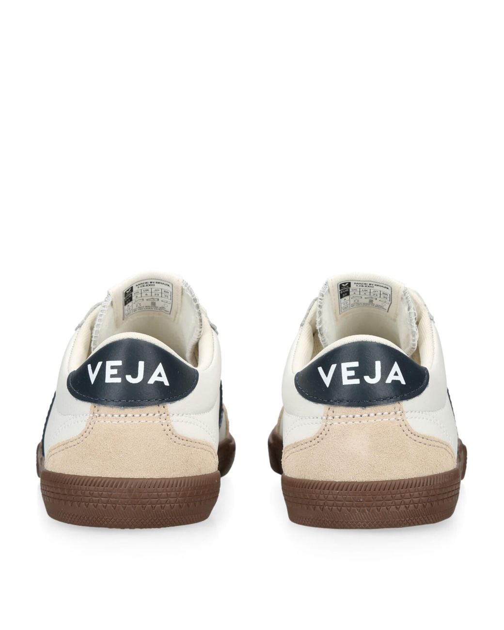 Veja White Volley Sneakers With Contrasting Inserts