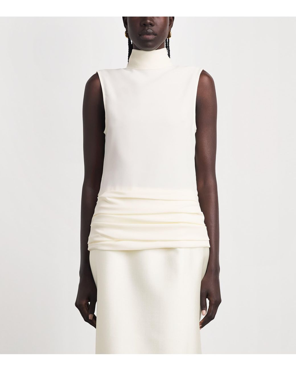 Voranida White Sleeveless Etta Blouse