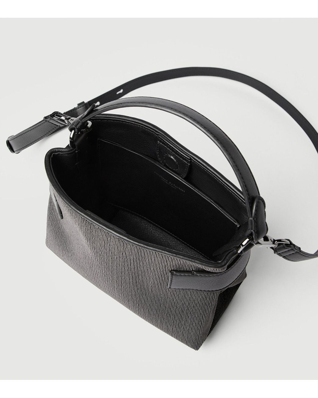Brunello Cucinelli Black Small Monili Essence Top-Handle Bag