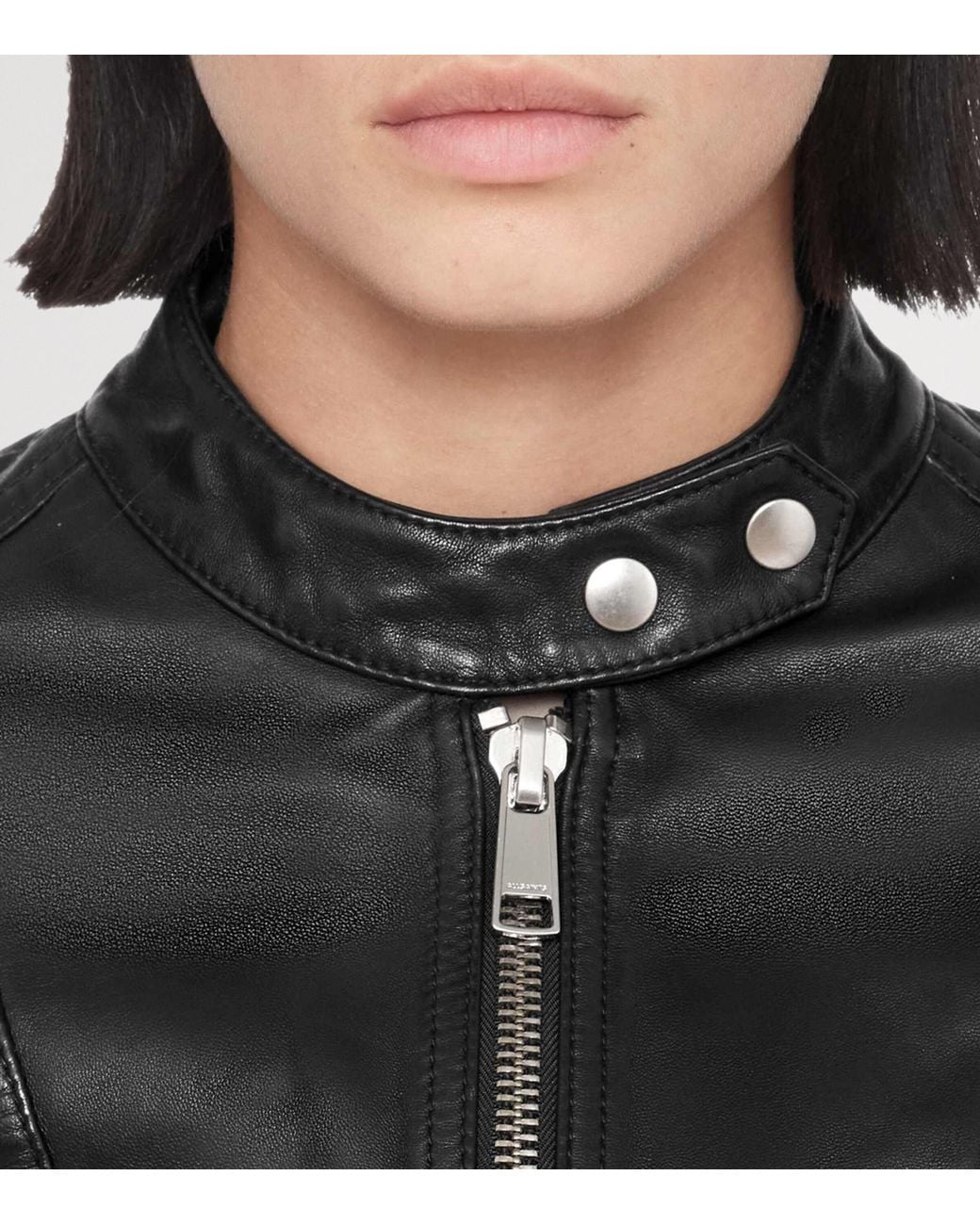 AllSaints Black Comet Leather Jacket