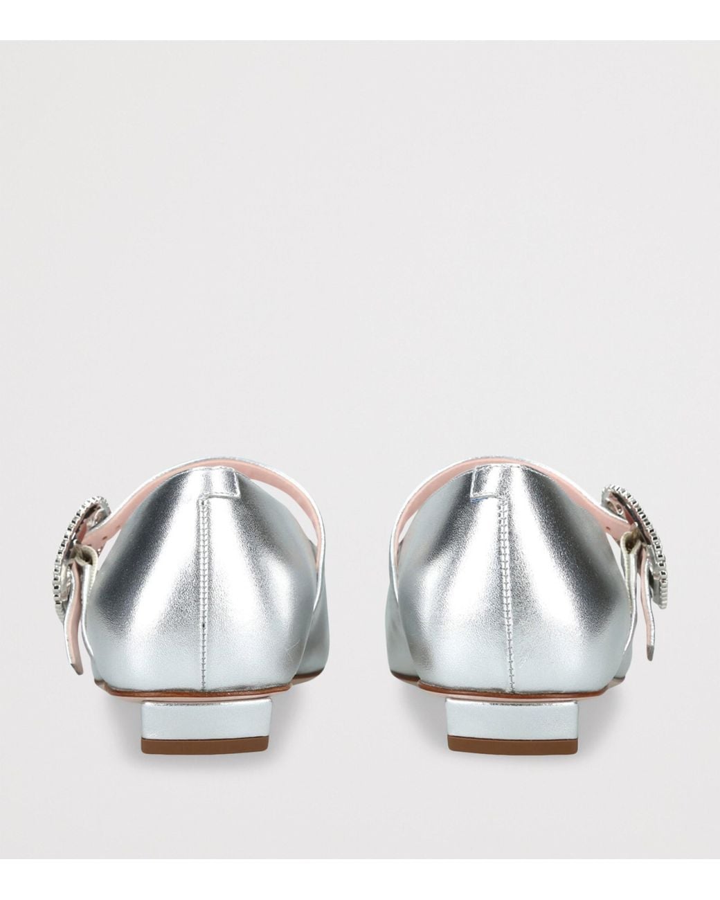 Roger Vivier White Leather Belle Vivier Mary Janes