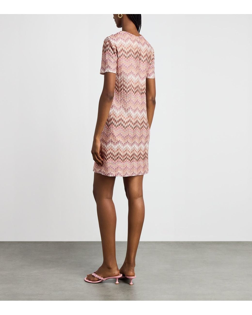 Missoni Pink Zigzag Midi Dress