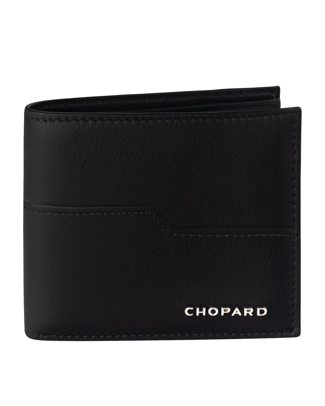 Chopard Black Mini Leather Heritage Bifold Wallet