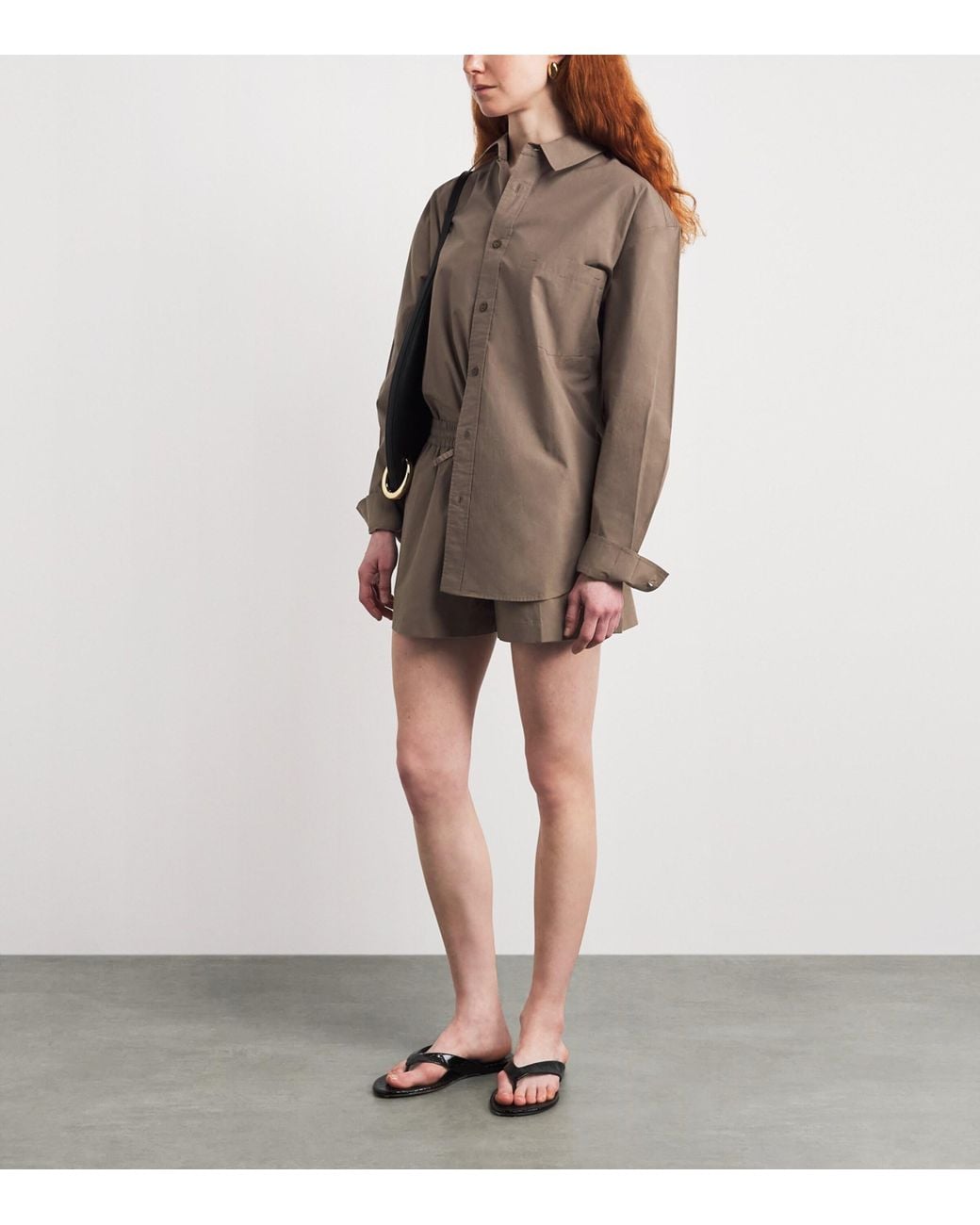 Matteau Brown Organic Cotton Relaxed Shirt