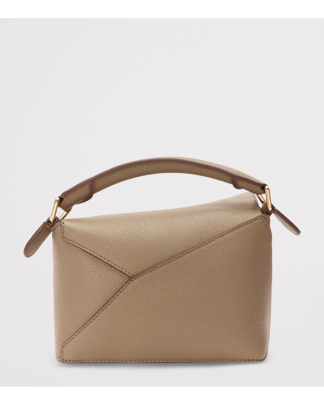Loewe Metallic Mini Leather Puzzle Edge Top-Handle Bag