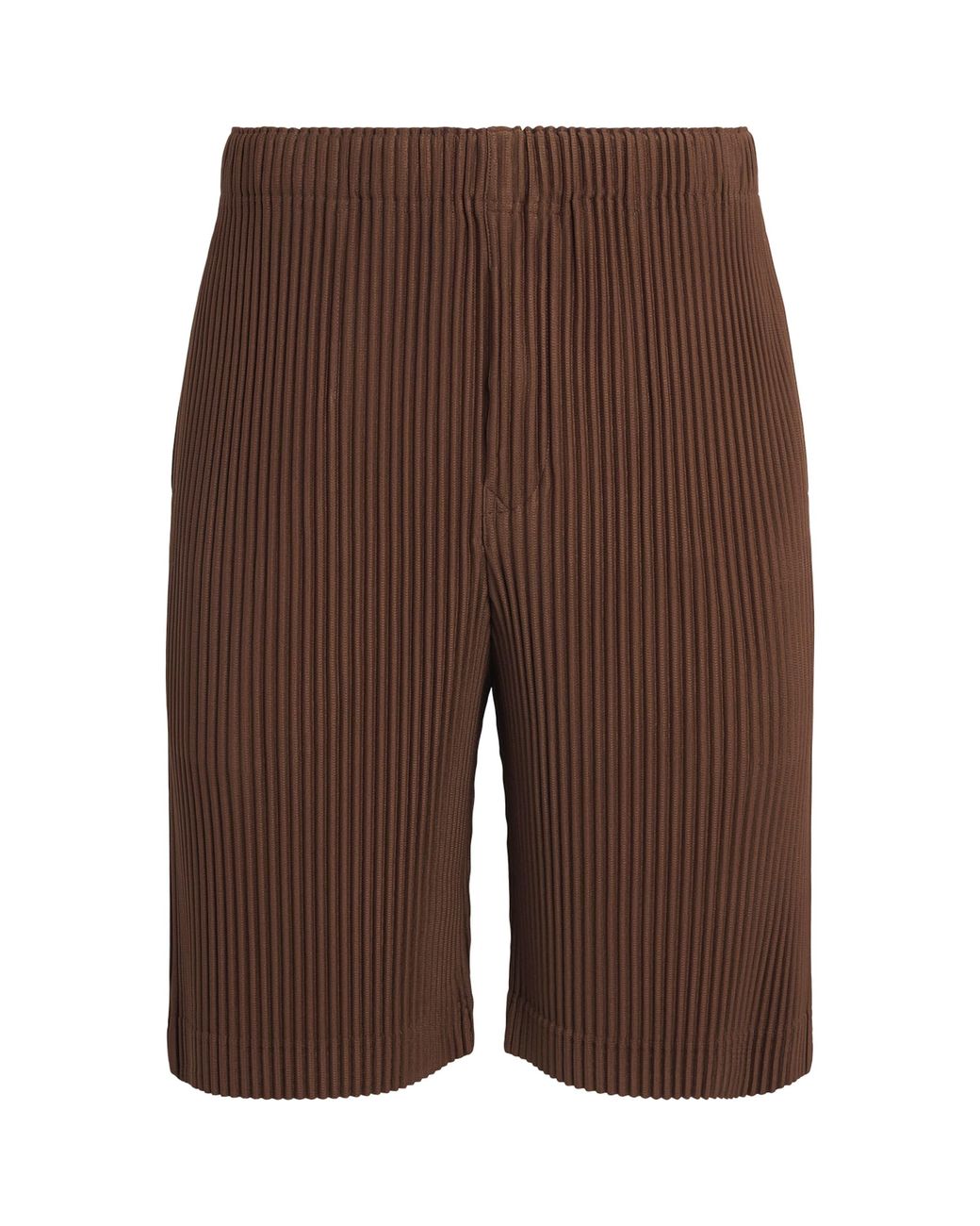 Homme Plissé Issey Miyake Brown Pleated Shorts for men