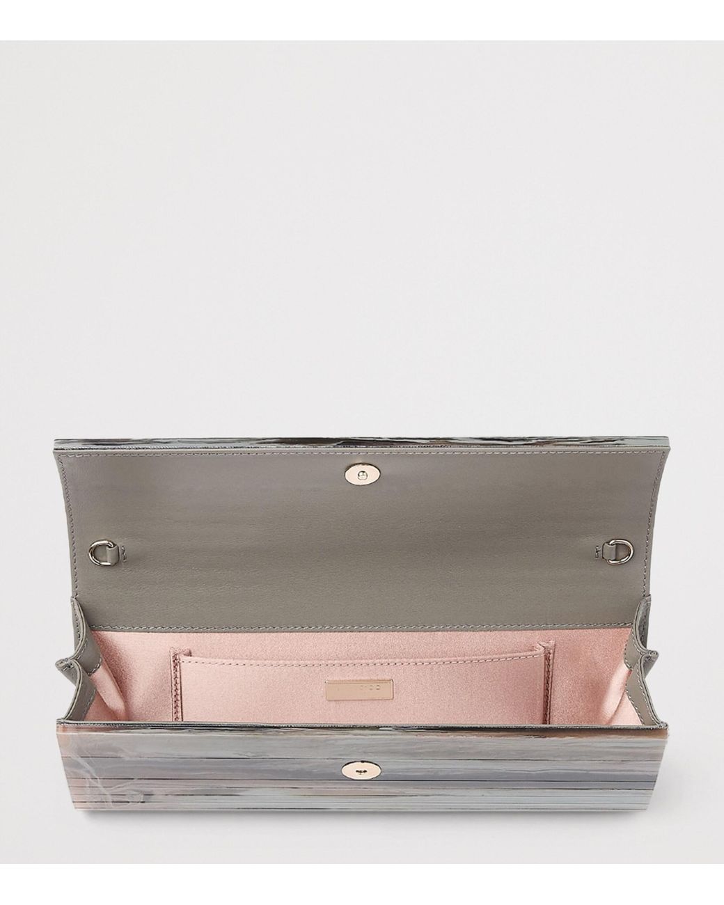 Jimmy Choo Gray Sweetie Panelled Clutch Bag