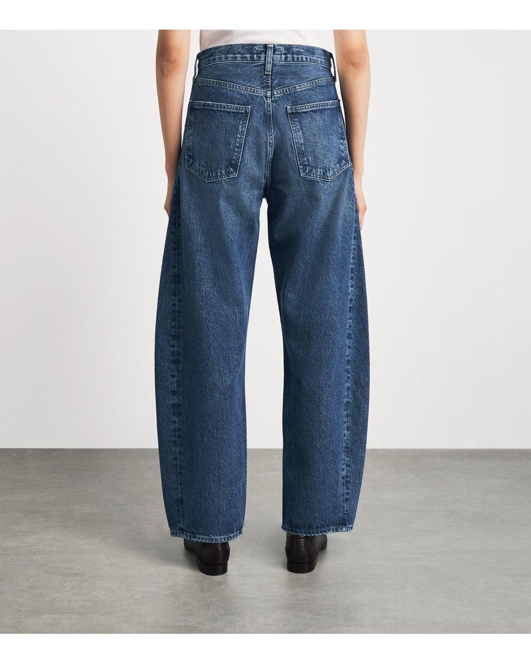 Agolde Blue Luna Pierced Tapered Jeans
