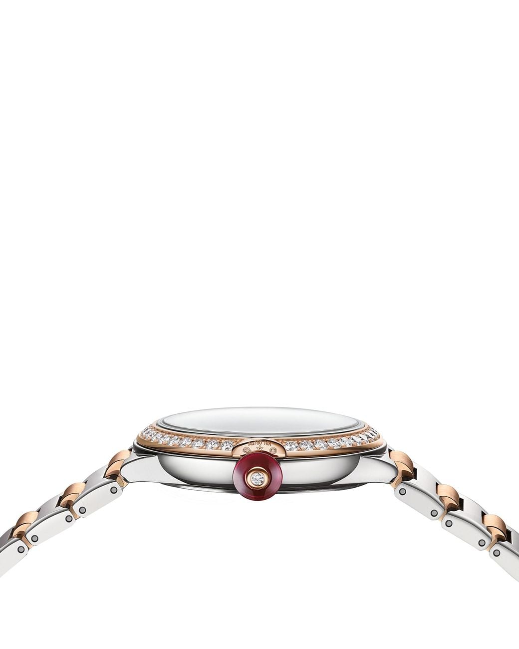 BVLGARI Metallic Stainless Steel And Diamond Lvcea Watch