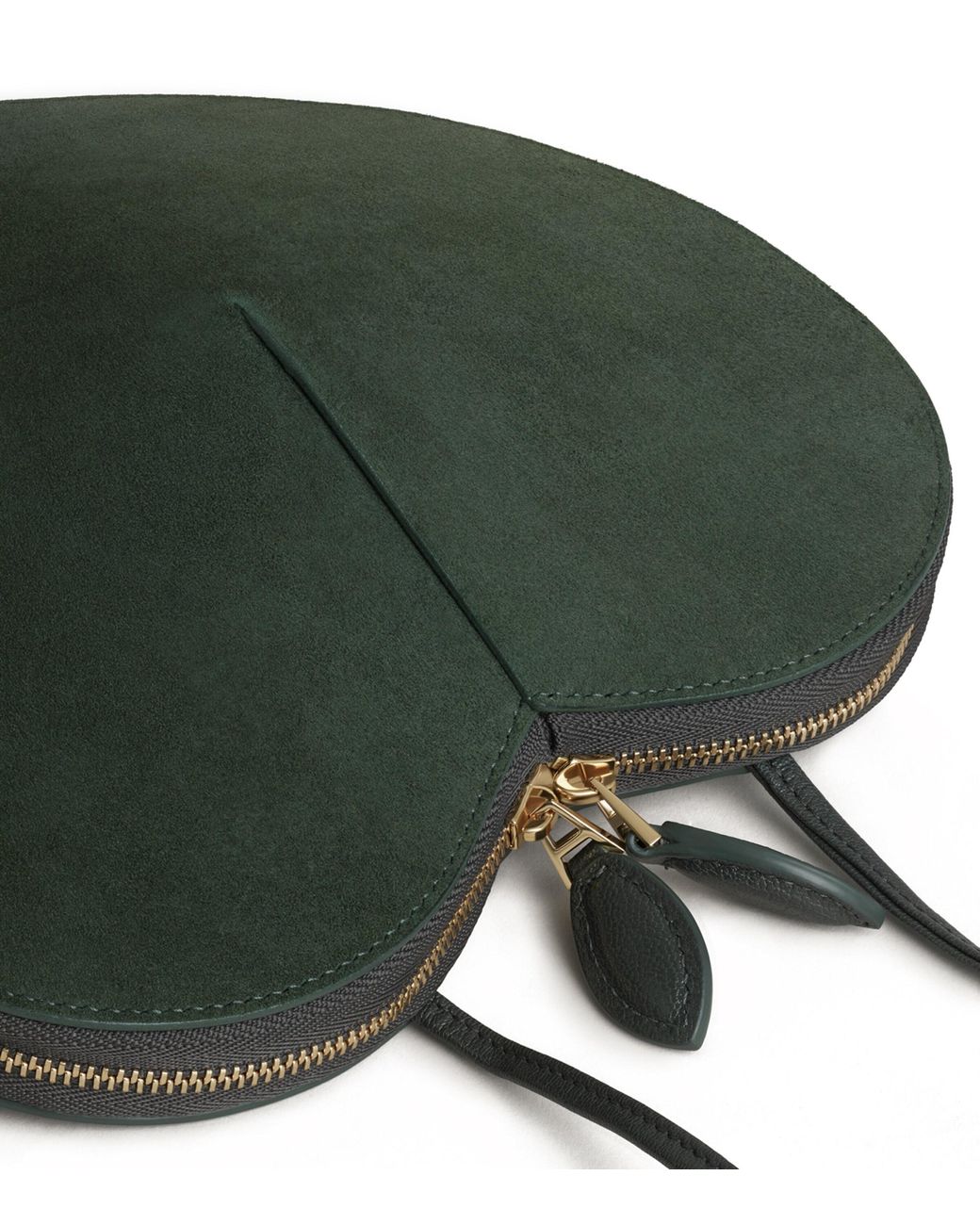 Alaïa Gray Suede Le Coeur Shoulder Bag
