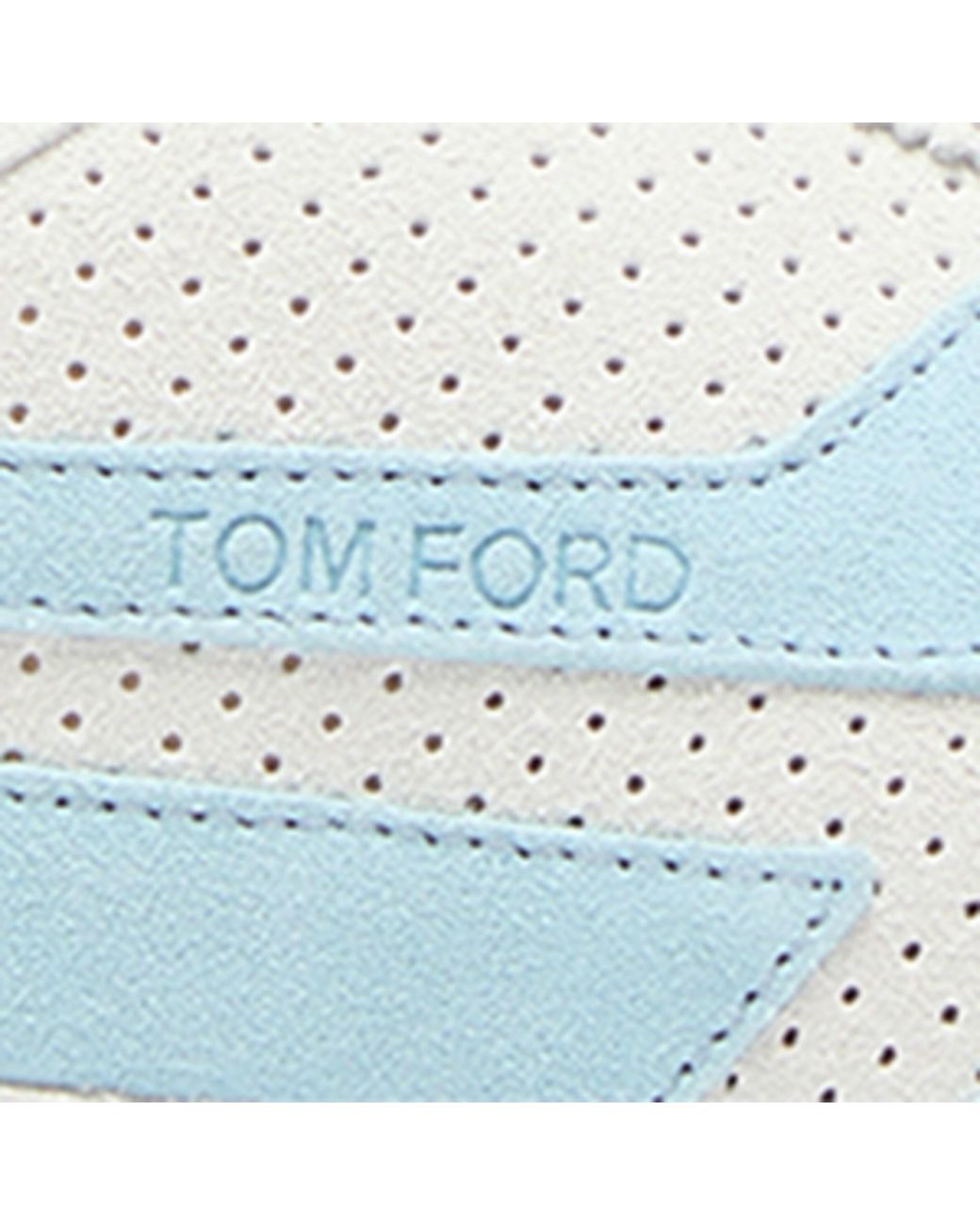 Tom Ford White Suede Low-Top Sneakers for men