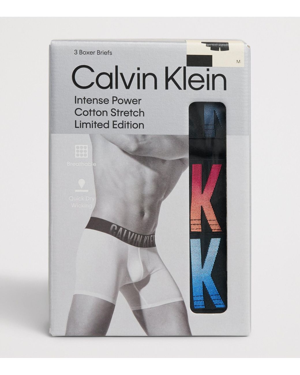 Calvin Klein Black Stretch-Cotton Intense Power Trunks for men