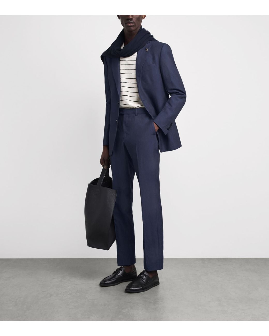 Pal Zileri Blue Cotton-Linen Vicenza 2-Piece Suit for men