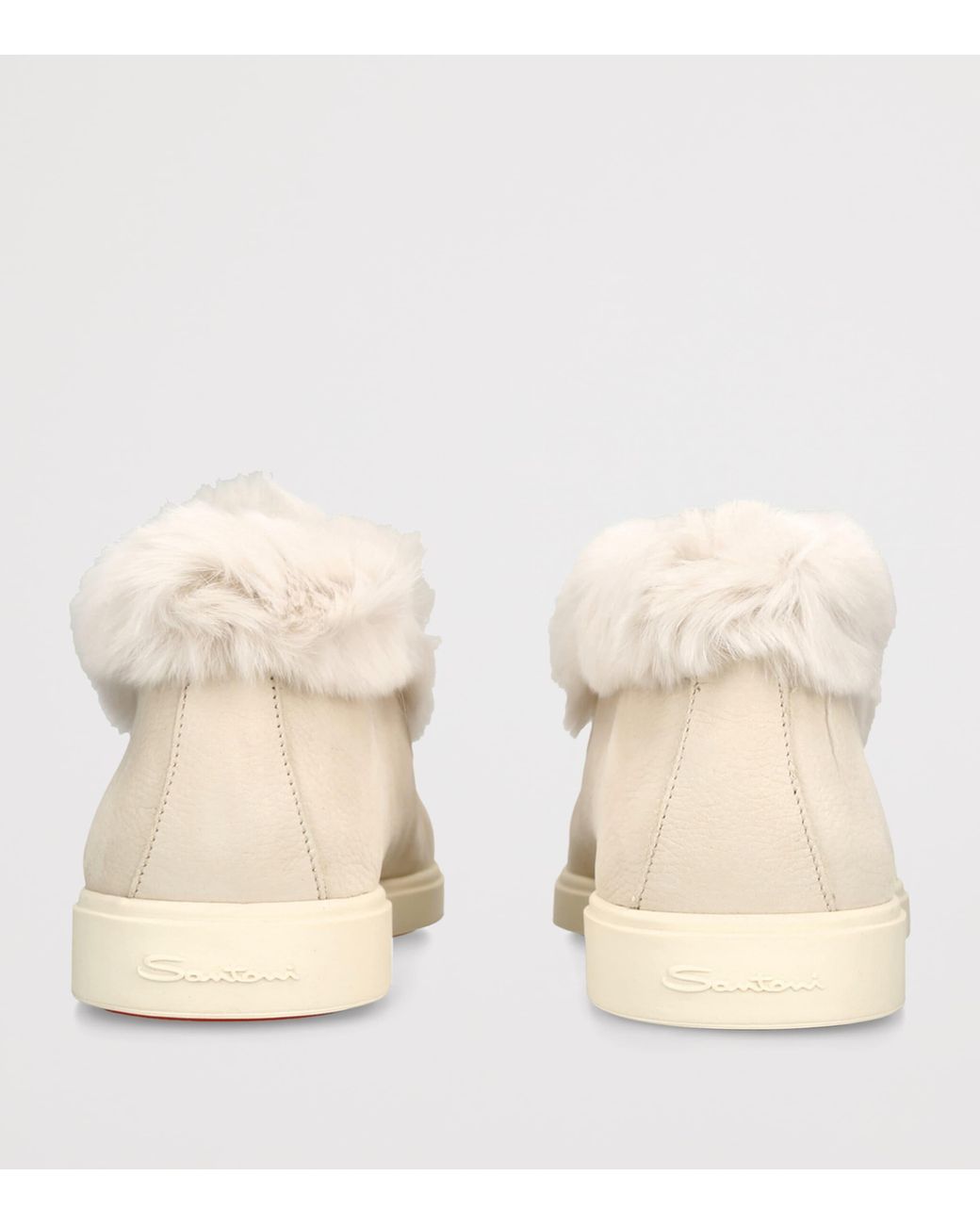 Santoni Natural Suede Hadeel Ankle Boots