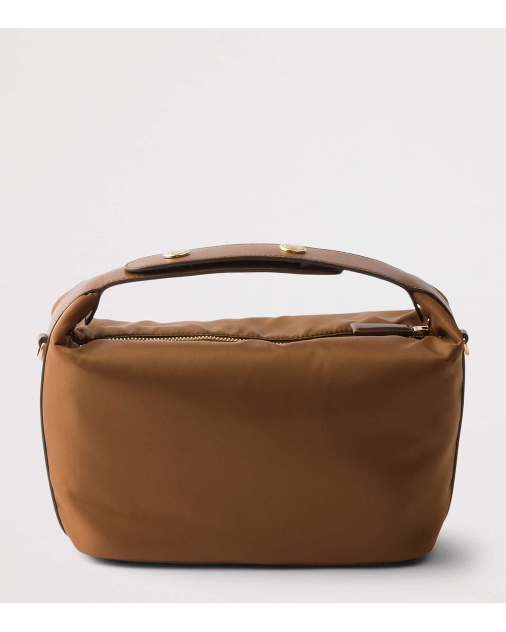 Prada Brown Mini Re-Nylon Chérie Top-Handle Bag