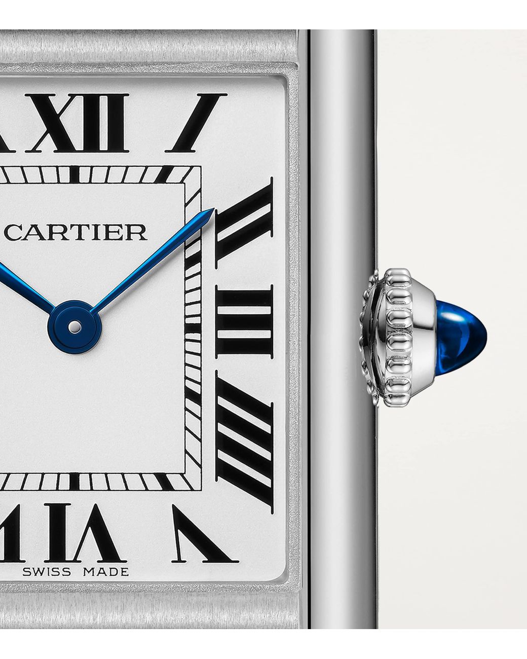 Cartier Black Small Steel Tank Must Watch
