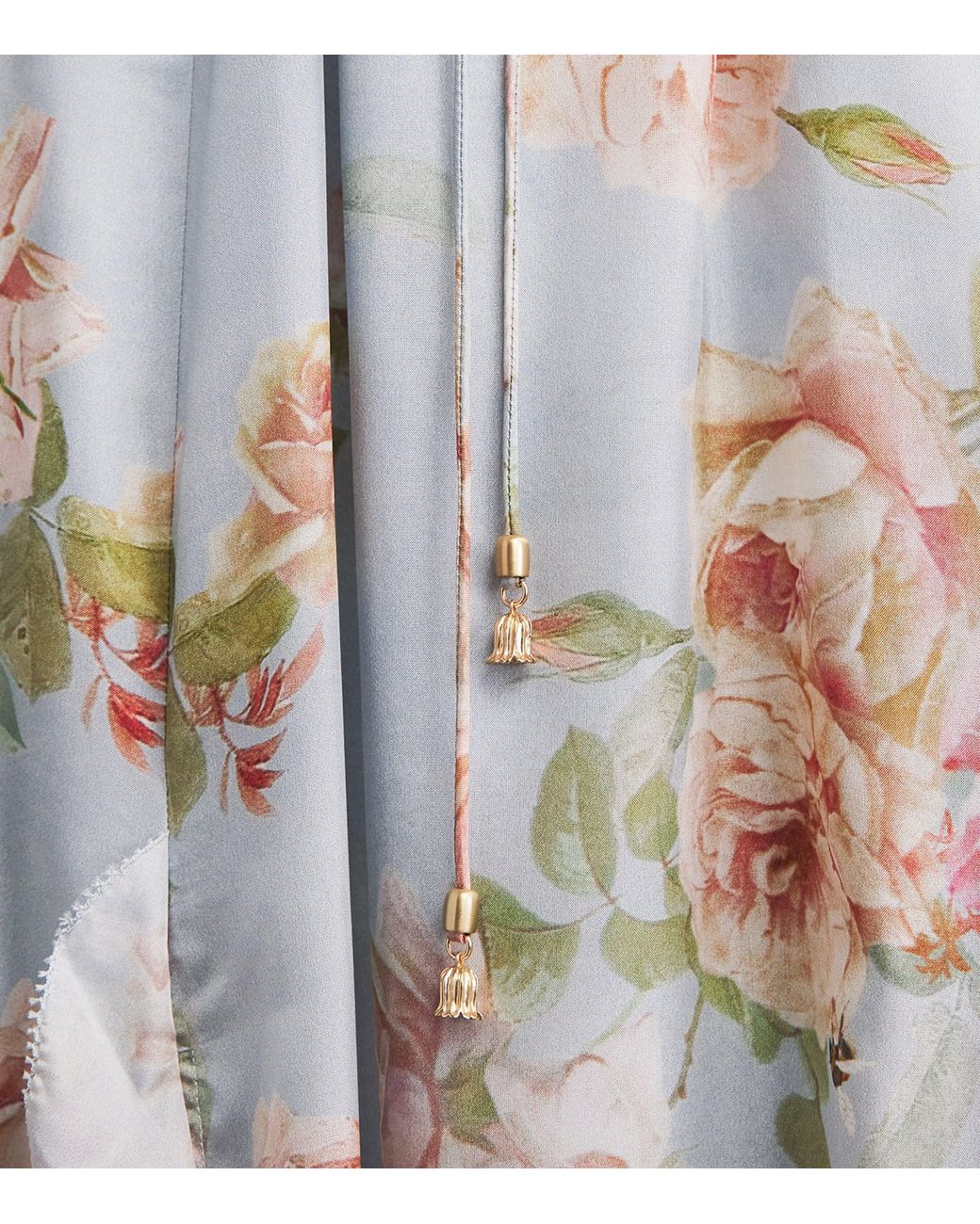 Zimmermann White Silk Floral Roselight Midi Dress