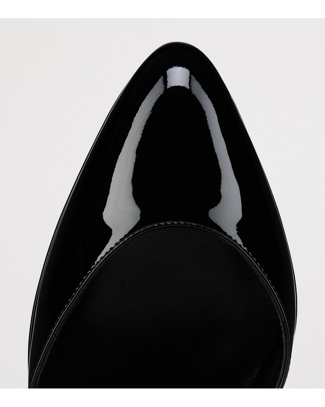 Christian Louboutin Black Jenna Buckle 150 Patent Pumps