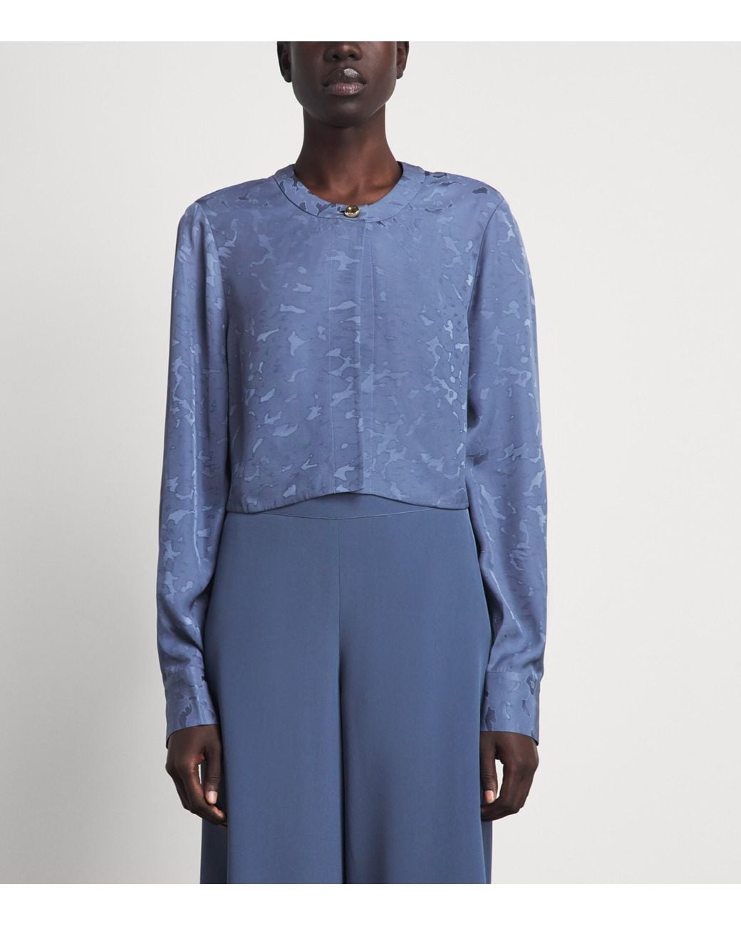 Joseph Blue Leopard Jacquard Cece Jacket