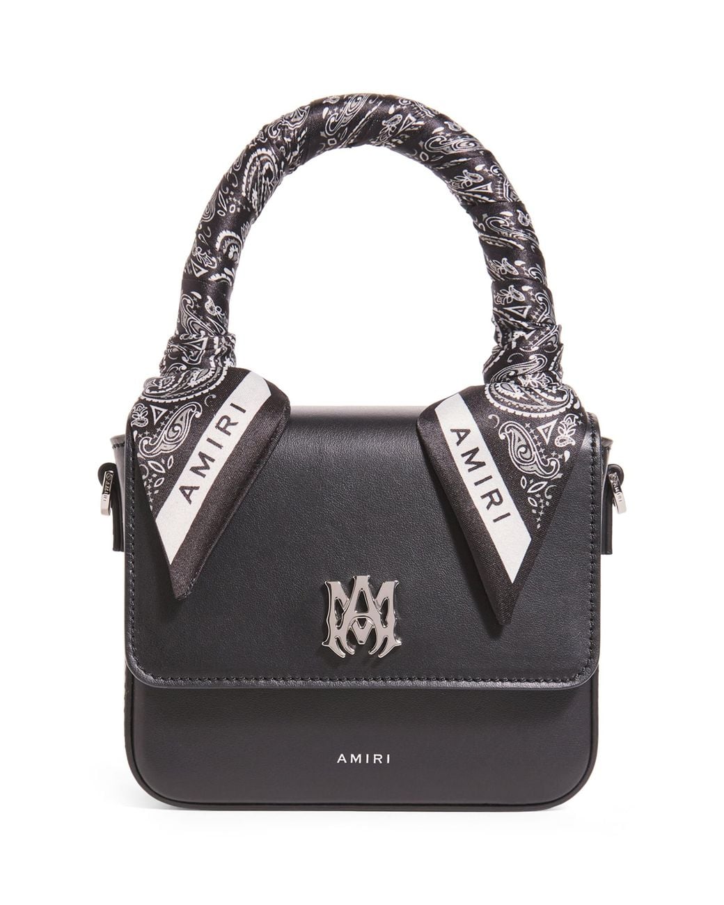 Amiri Black Leather Micro Ma Bag for men