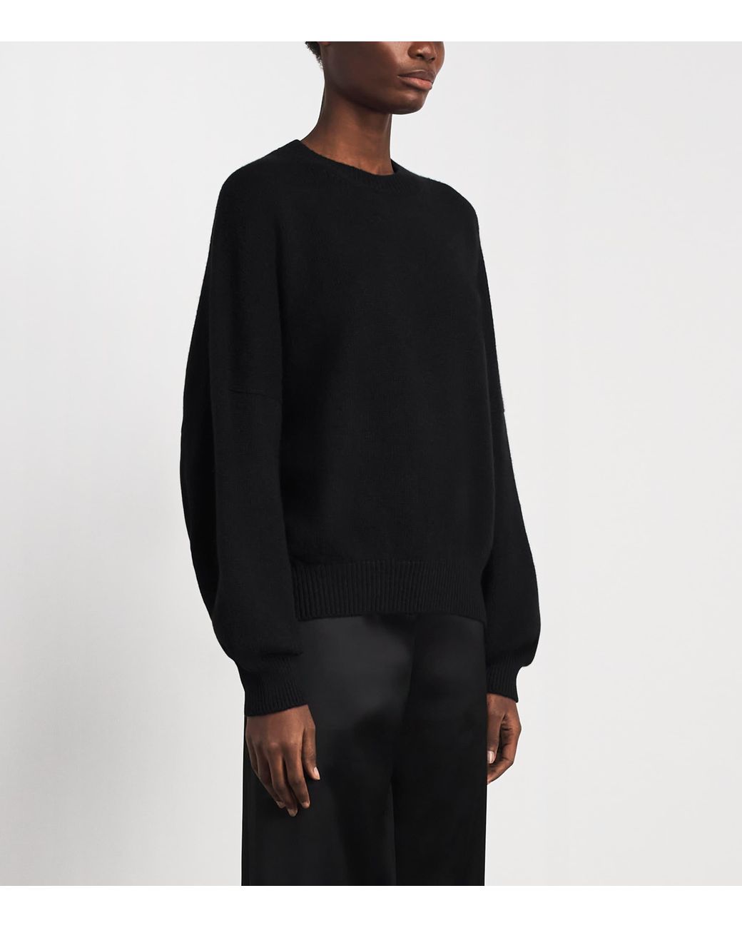 Khaite Black Cashmere Margaux Sweater