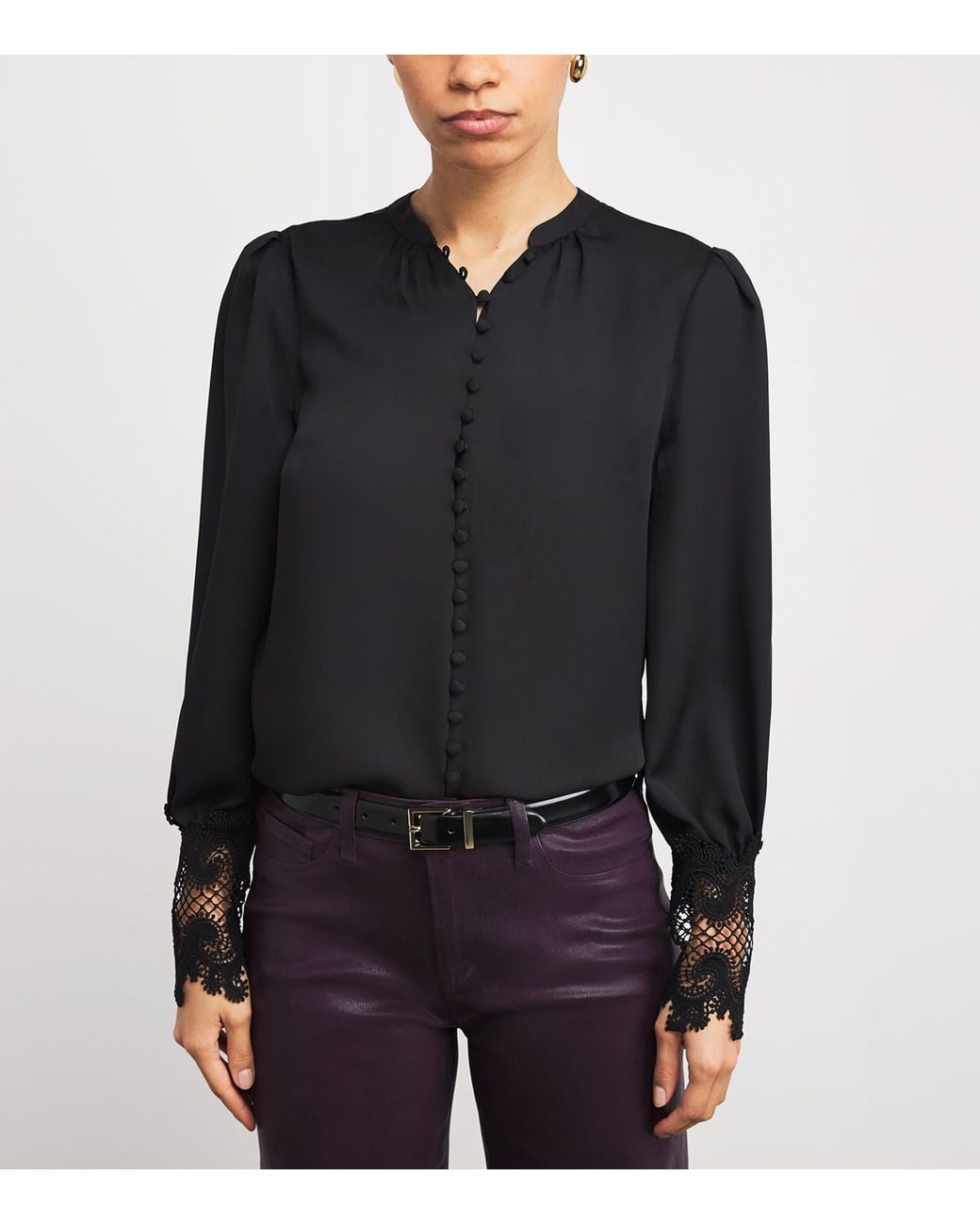 Sandro Black Leather Belt