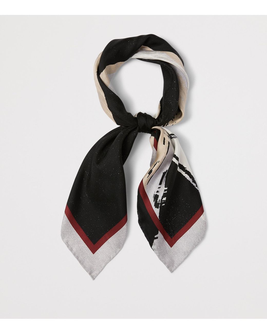 Marina Rinaldi Black Silk Scarf