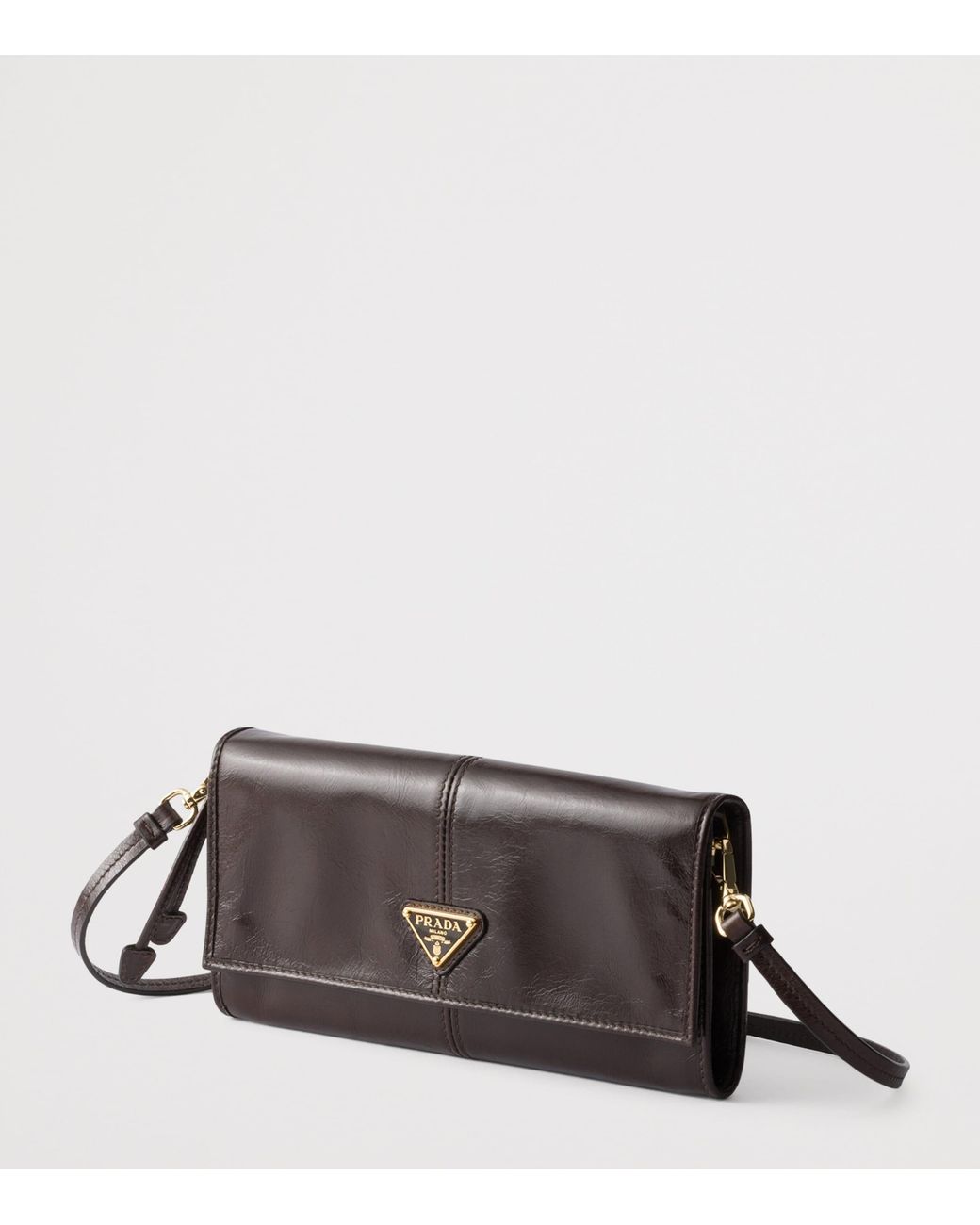 Prada Black Leather Clutch Bag