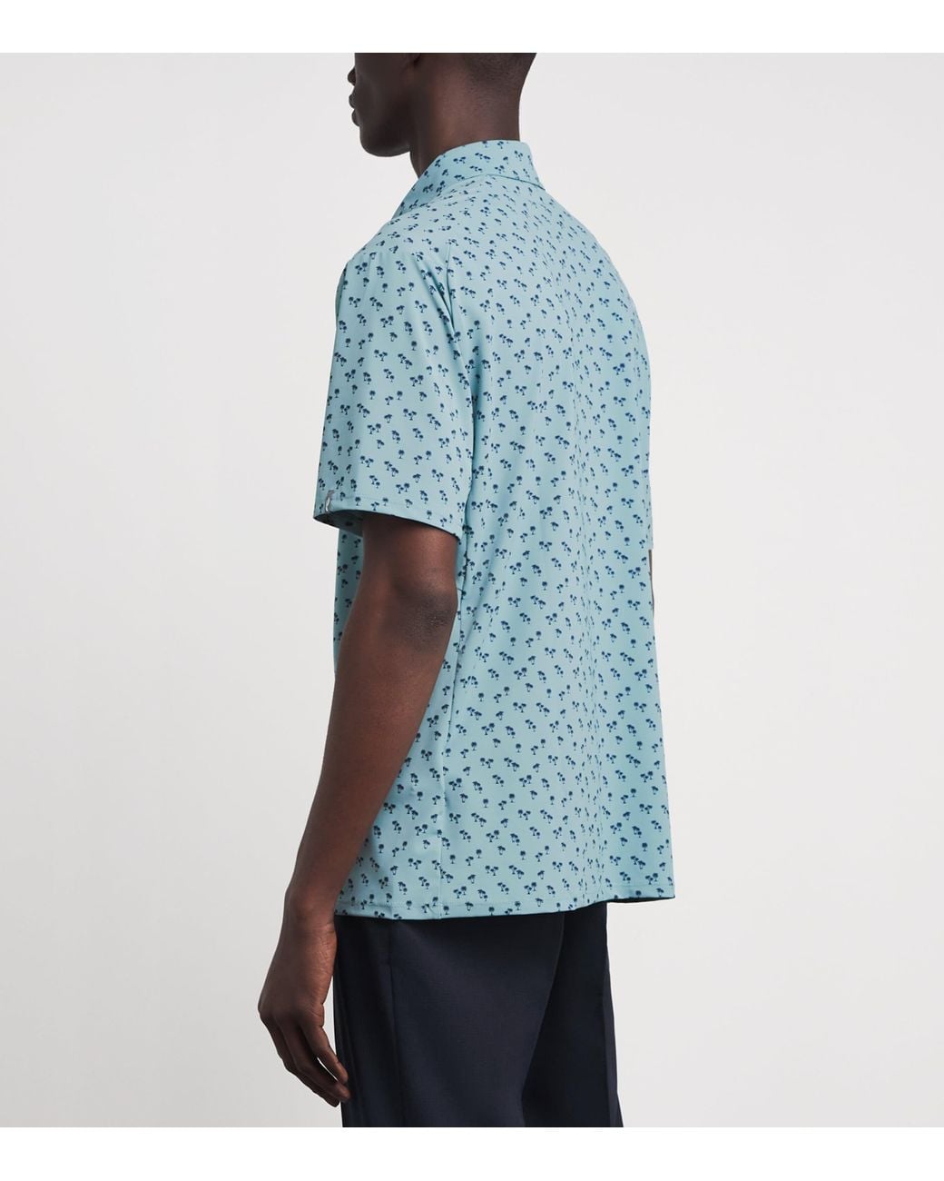 Kjus Blue Printed Golfer Polo Shirt for men