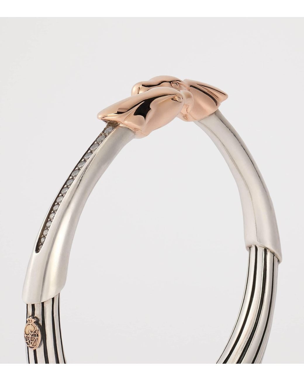 Jacques Marie Mage White Sterling And Diamond Atian Cuff for men