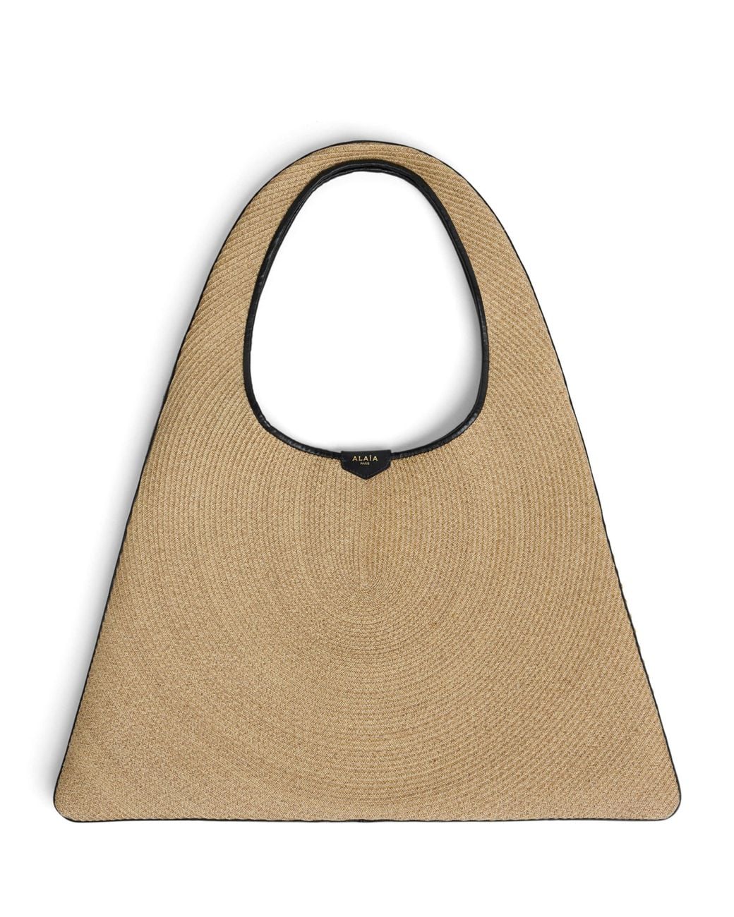 Alaïa Natural Raffia Hobo Tote Bag