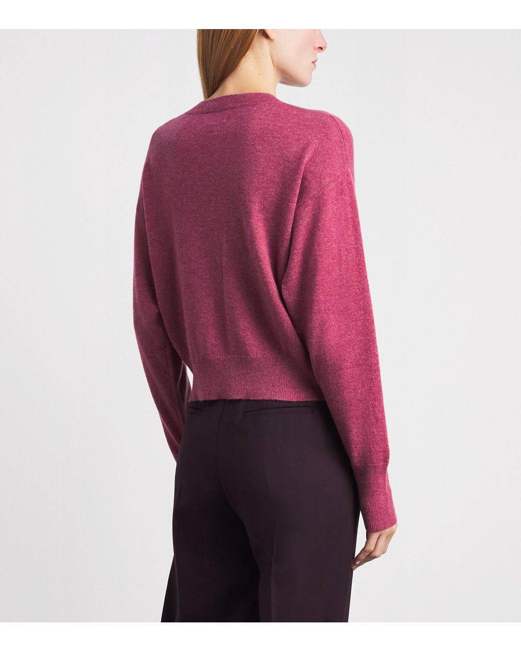 LeKasha Red Organic Cashmere Menorca Sweater