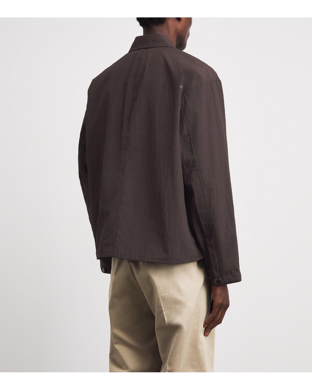 NN07 Brown Water-Repellent Fenton 80039 Shacket for men