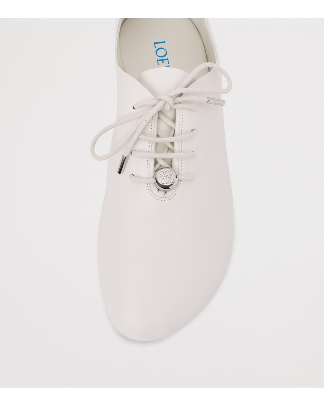 Loewe White Leather Pebble Soft Sneakers