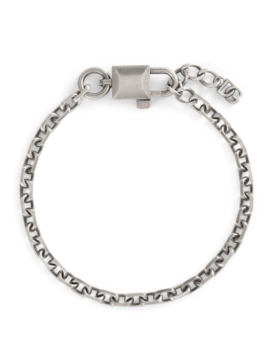 Dolce & Gabbana Metallic Chunky Padlock Necklace for men