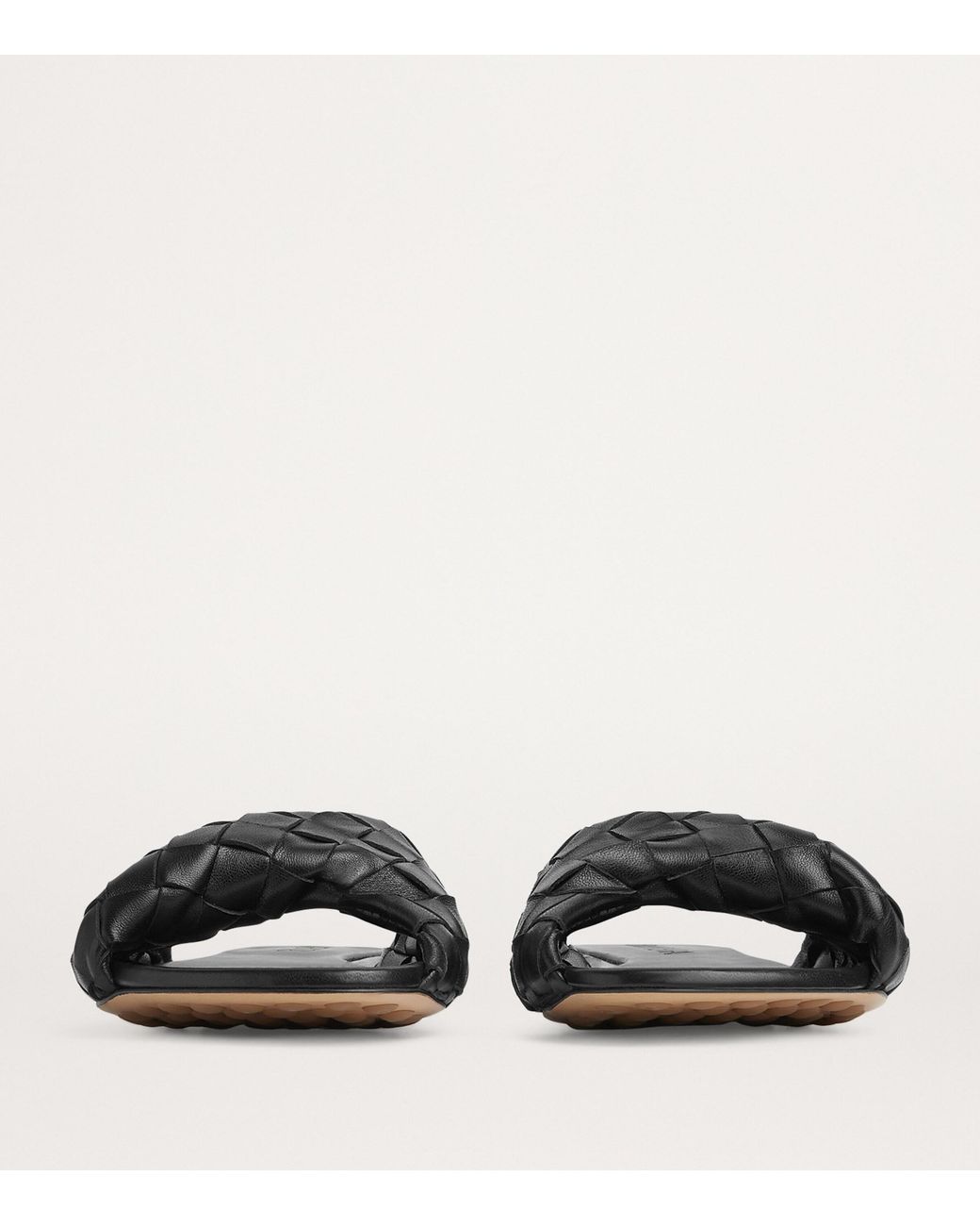 Bottega Veneta Black Lambskin Intrecciato Blink Mules