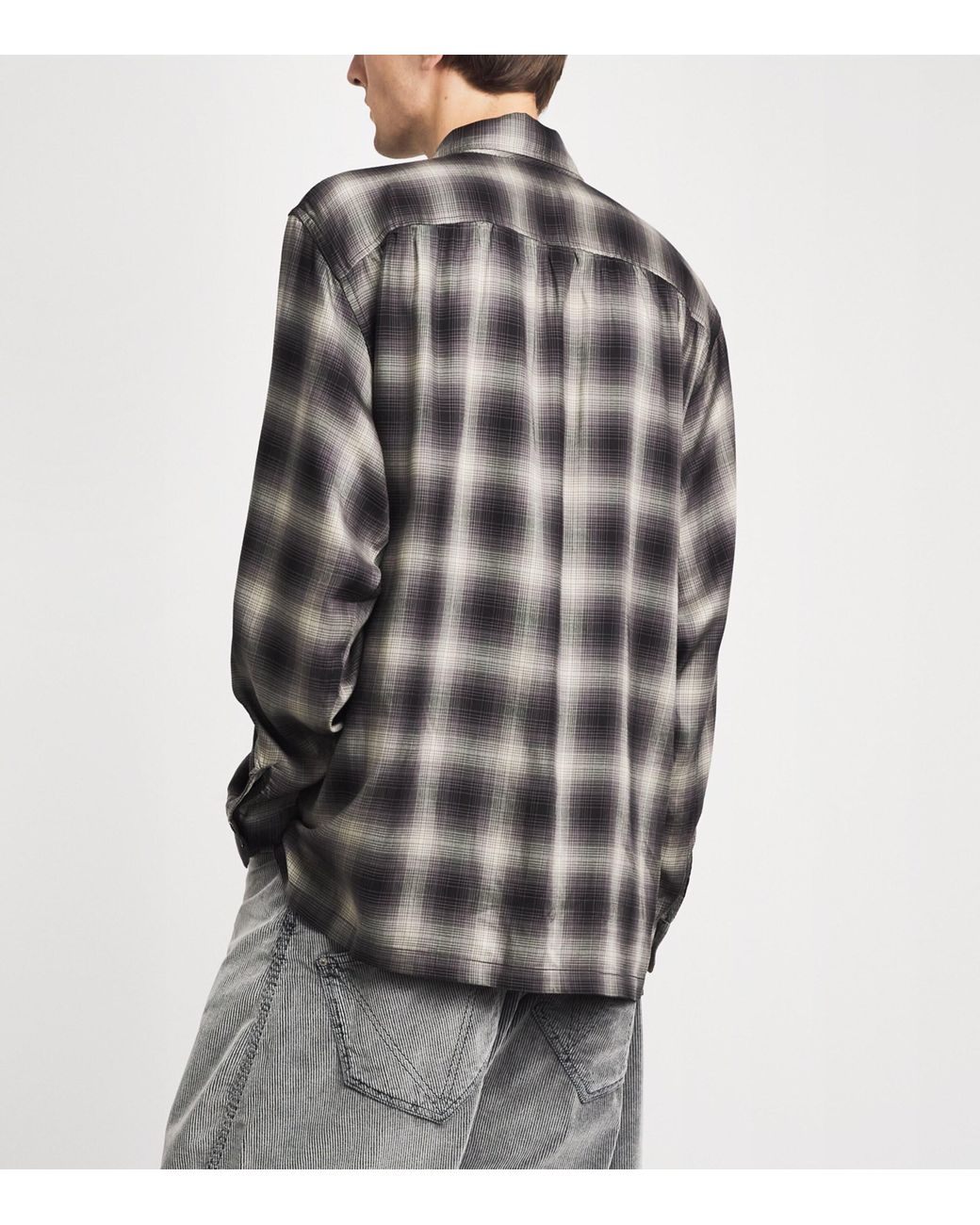 Our Legacy Gray Every Check Shirt for men
