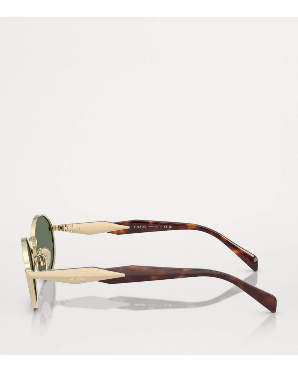 Prada Green Acetate Pr65Zs Sunglasses