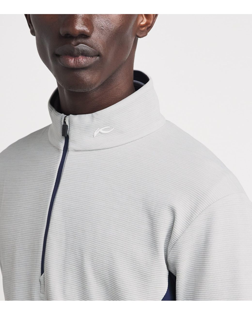 Kjus Gray Roman Midlayer Half-Zip Top for men