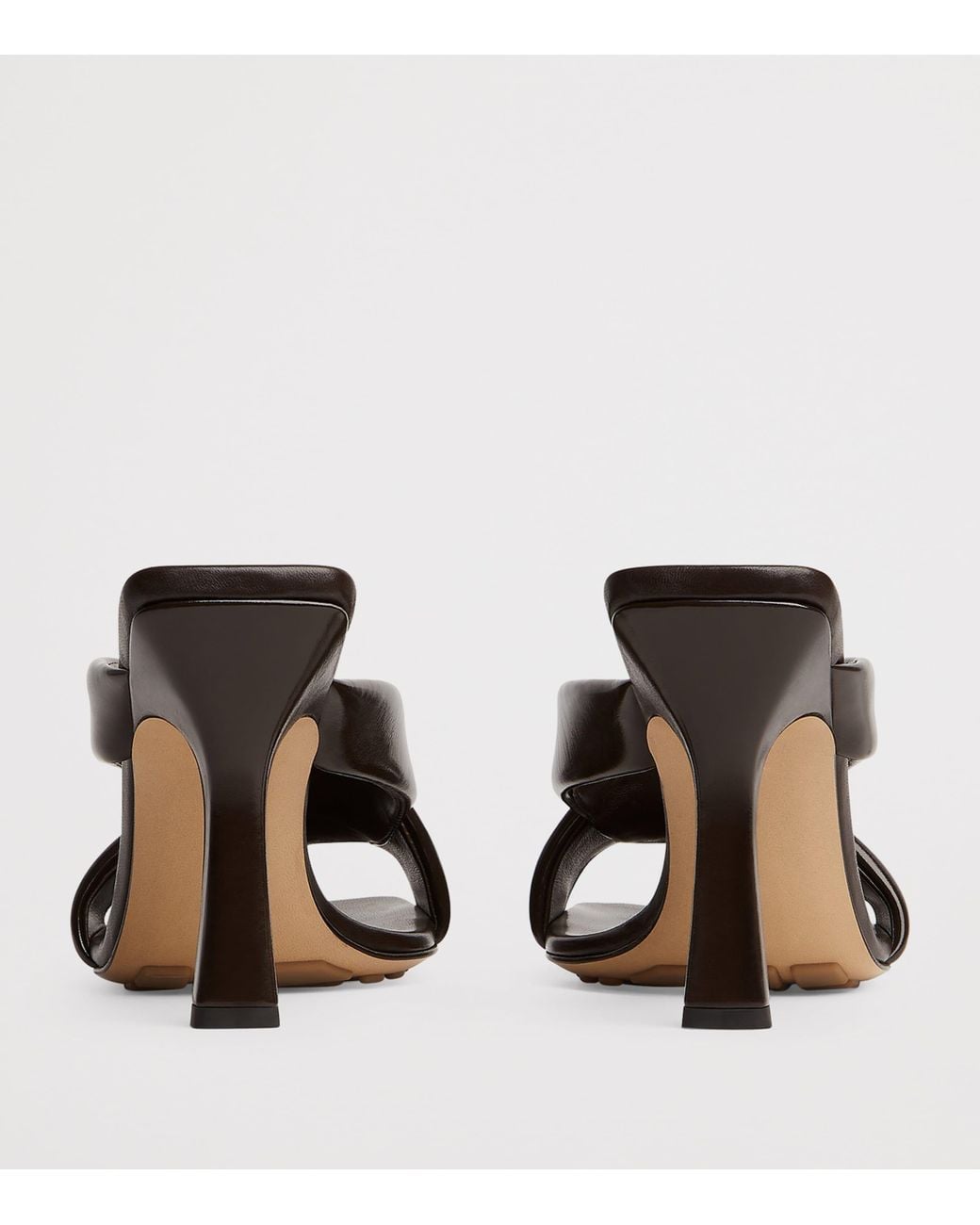 Bottega Veneta Black Leather Riva Mules 90